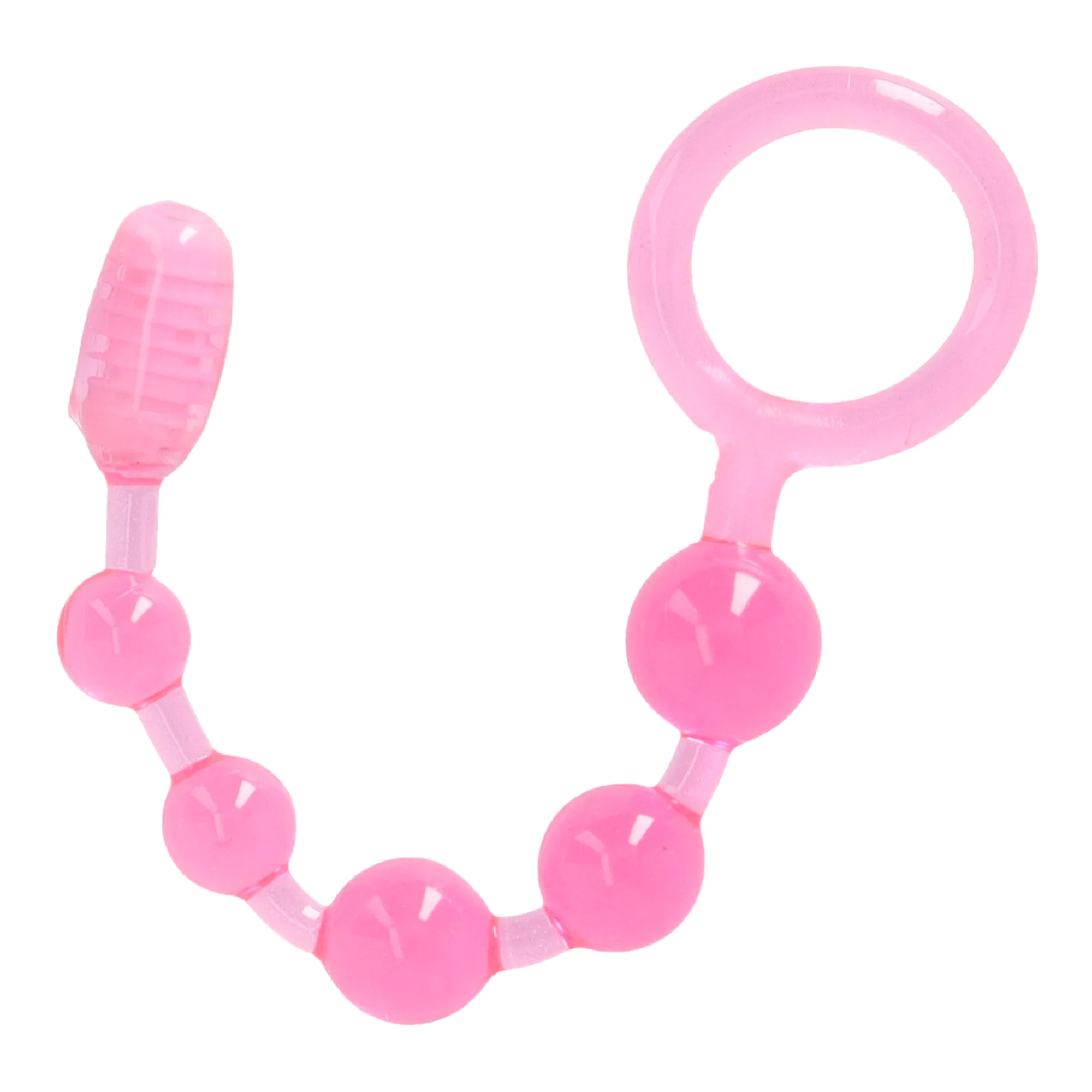 4 Piece Toy Kit - Dildo Vibe, Tongue Teaser, Vibrating Anal Beads and Sm. Toy Storage Bag! - Image 11
