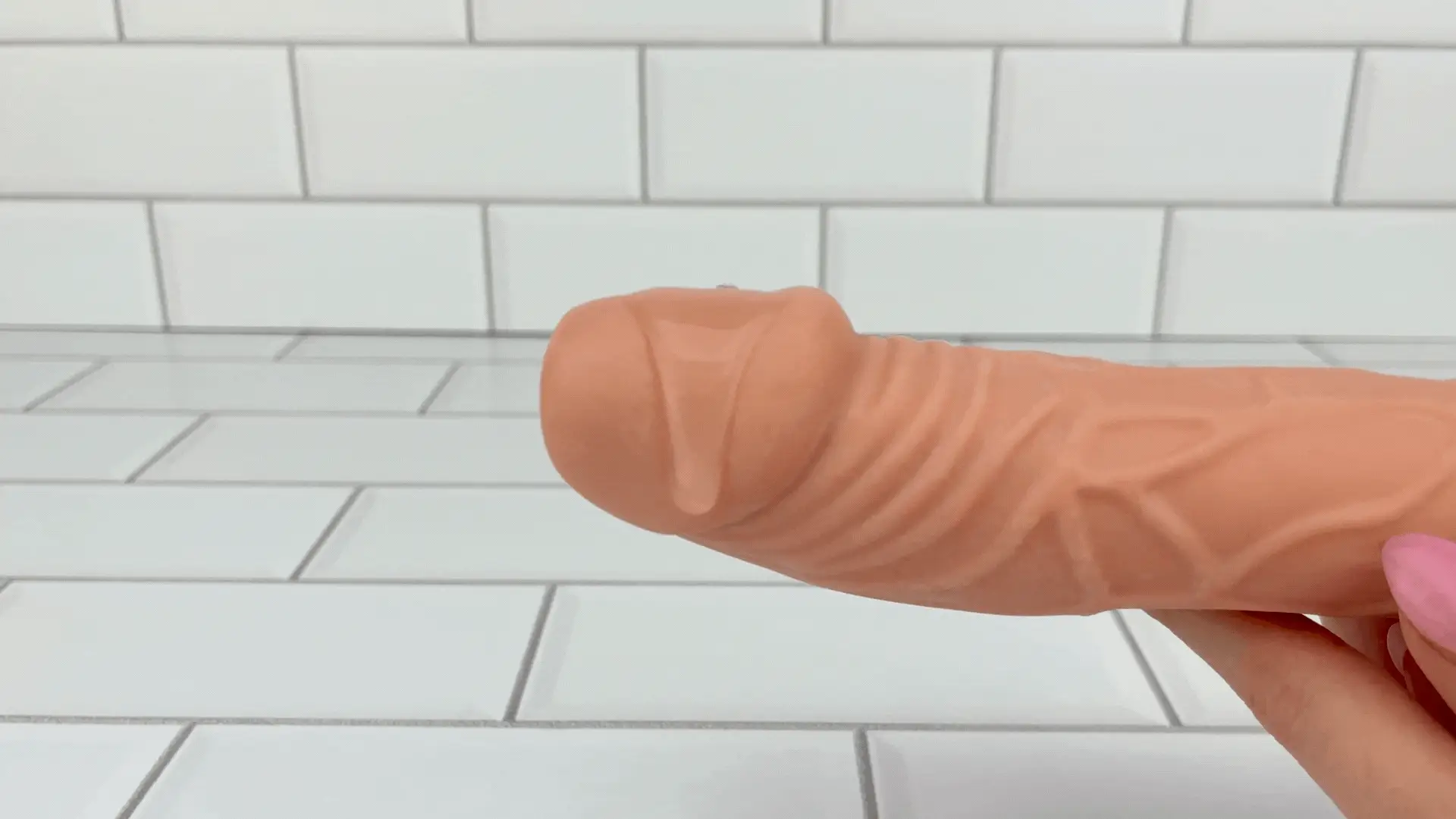 4 Piece Toy Kit - Dildo Vibe, Tongue Teaser, Vibrating Anal Beads and Sm. Toy Storage Bag! - Image 7