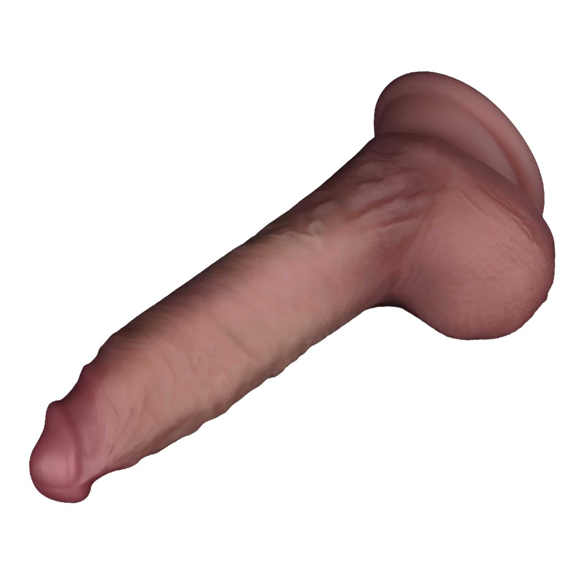7" Sliding Skin Pro II Dual Layer Silicone Dildo - An Ultra-lifelike Cock in a Beginner-friendly Size! - Image 6