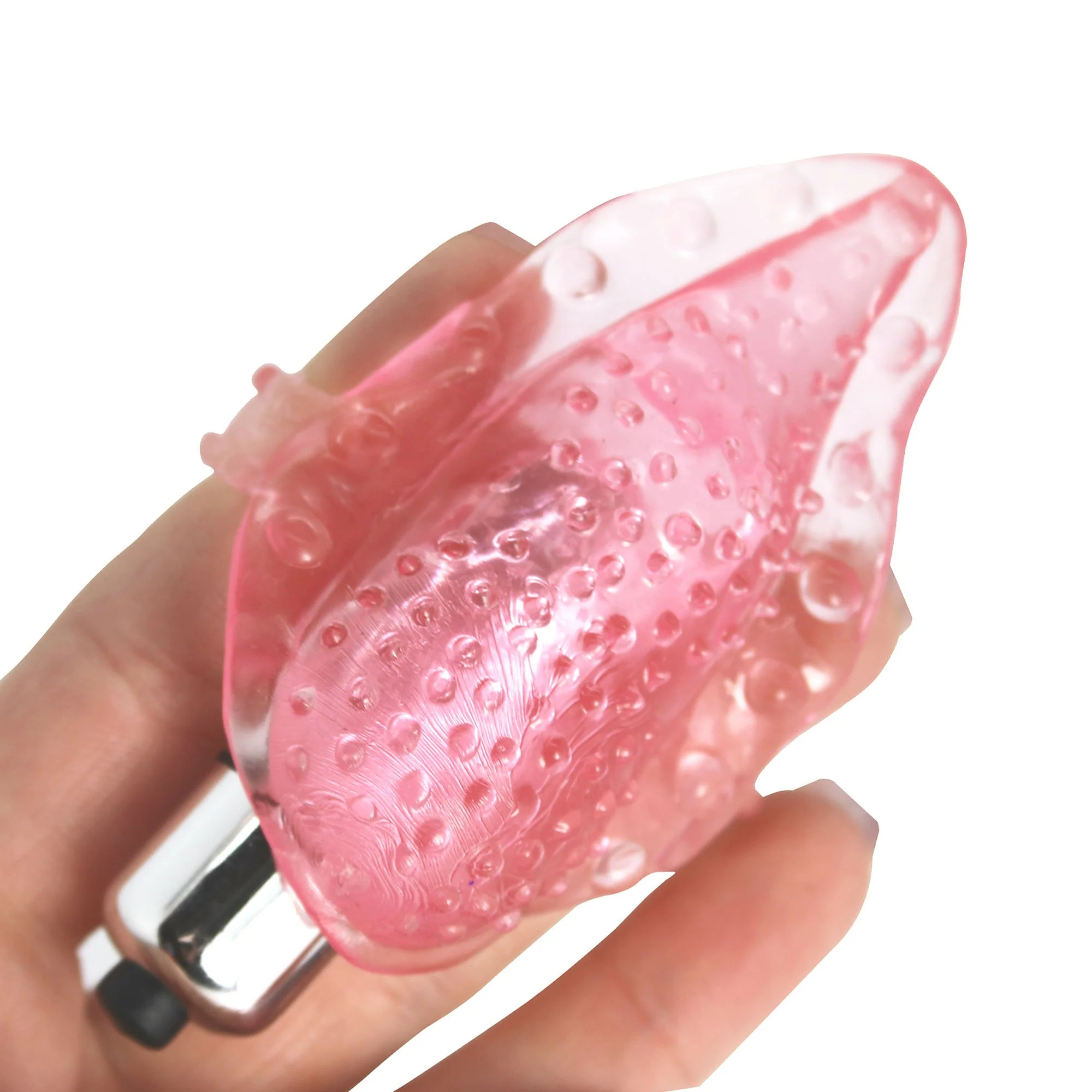 Vibrating Tongue Finger Sleeve with Clit Bullet - Image 6