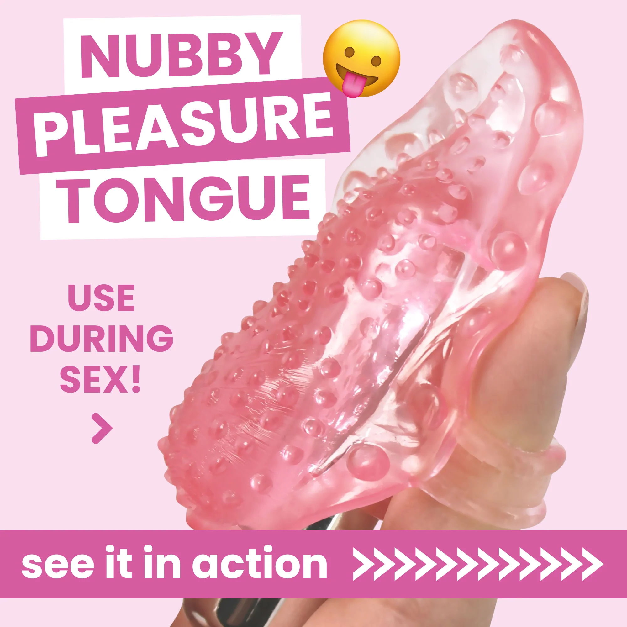 Vibrating Tongue Finger Sleeve with Clit Bullet - Image 7