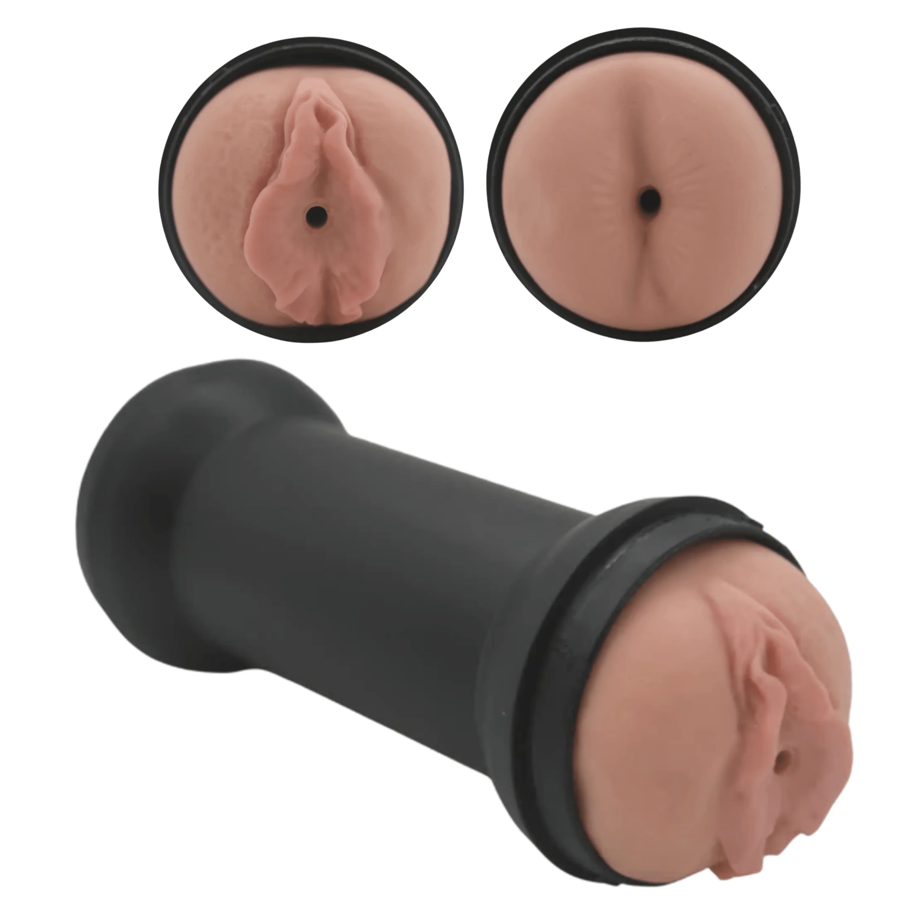 Realistic Double-Ended Stroker - Tight Pussy & Ass or BJ & Pussy Stroker! - Image 7