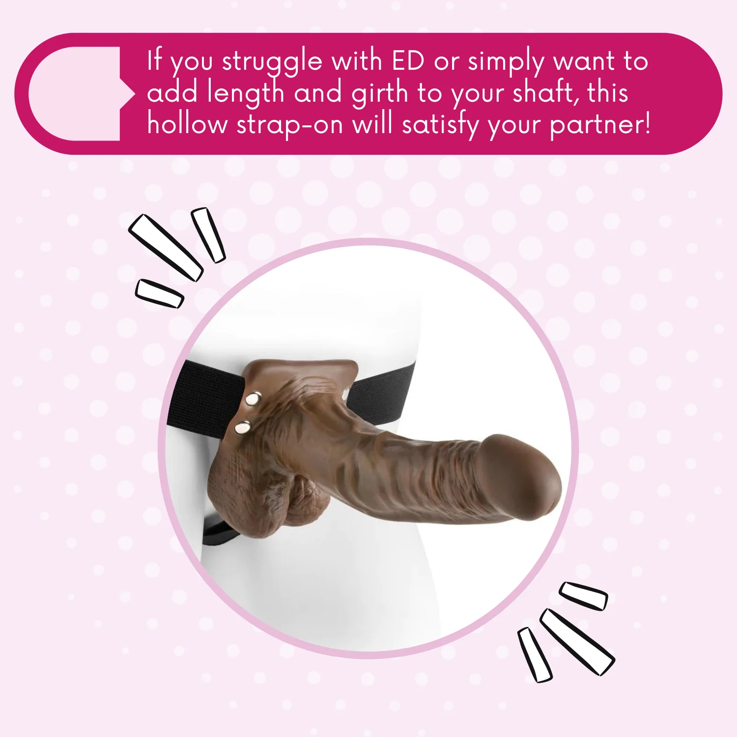 Fetish Fantasy 7" Hollow Strap On - Image 9