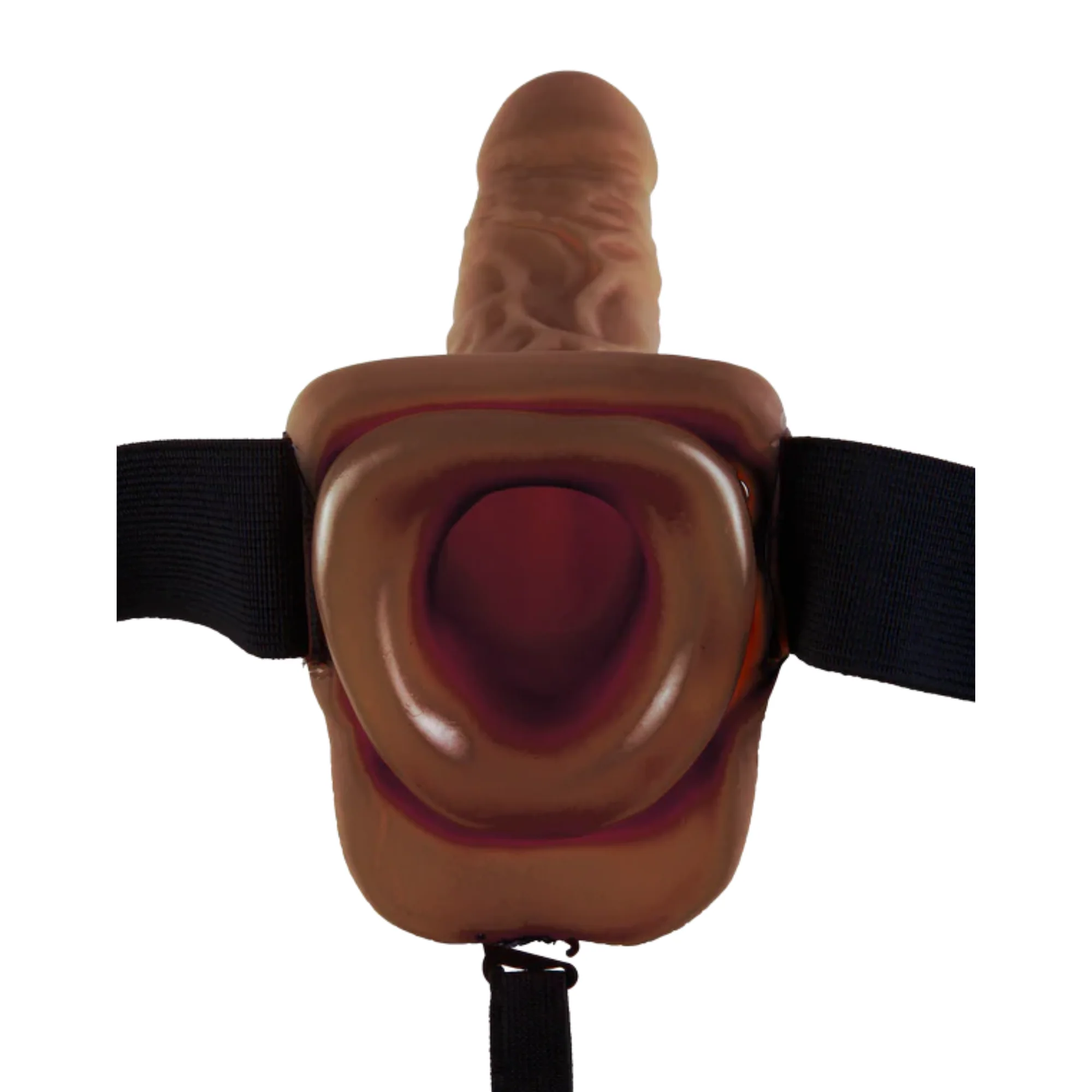 Fetish Fantasy 9" Vibrating Hollow Strap-On With Balls - Image 7