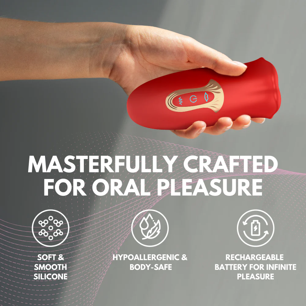 French Kiss Biting & Licking Moving Mouth Tongue Vibrator - Image 5