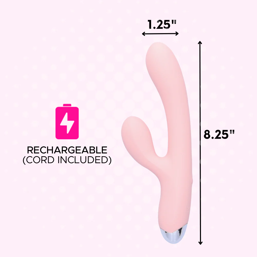G-Spot Rechargeable Silicone Rabbit Vibe - Powerful Dual Stimulation! - Image 7