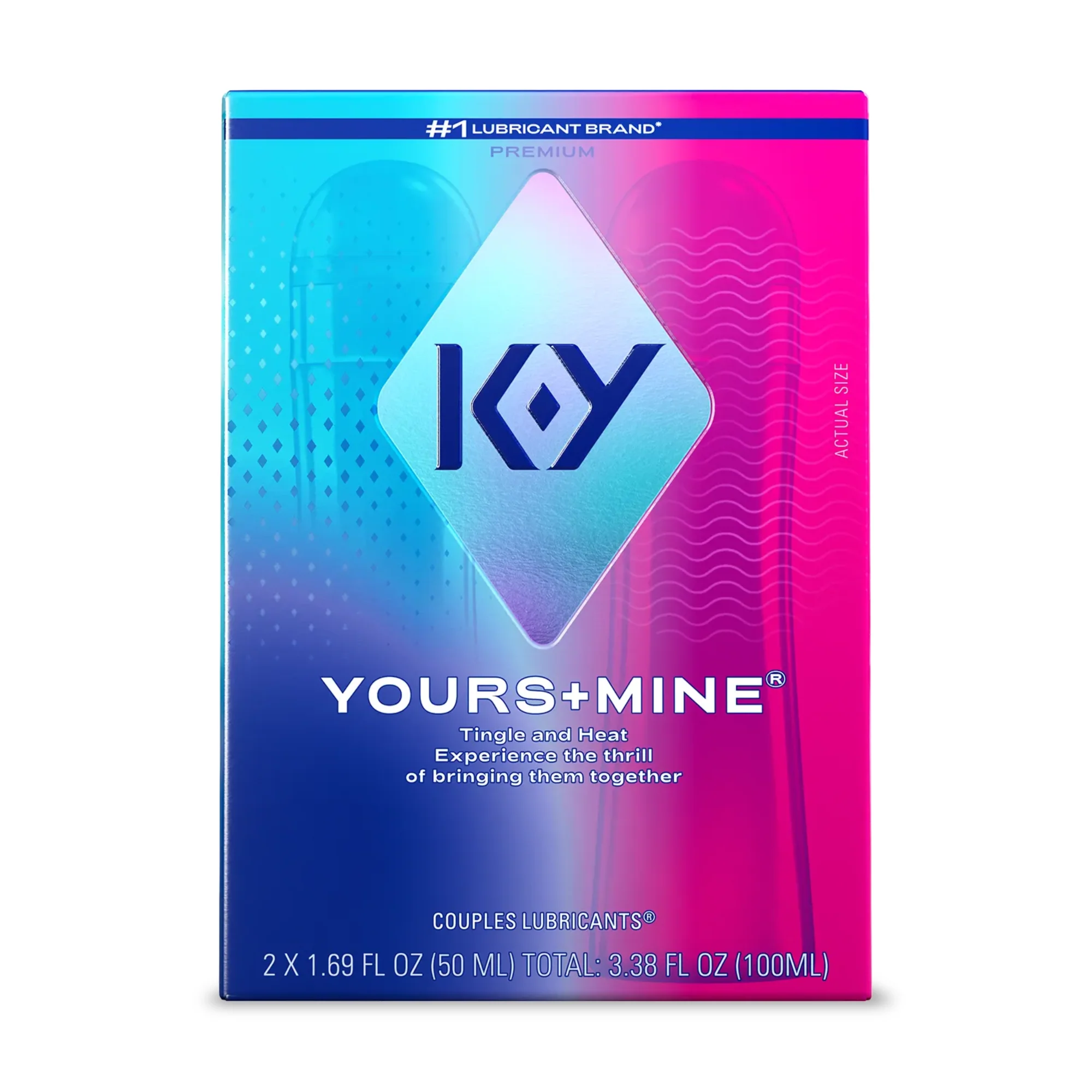 KY Yours and Mine Couples Lubricant Set - Warming for Him, Tingling for Her! - Image 2