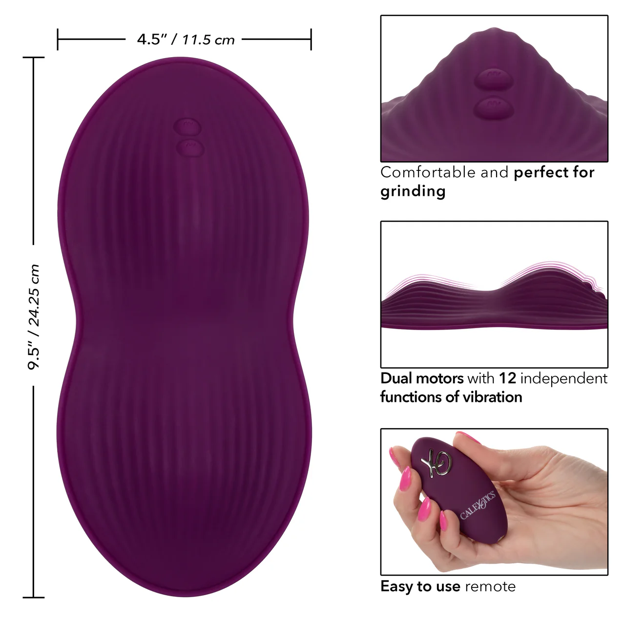 Lust Remote Control Dual Rider Hands-Free Sit On Vibrator - Image 7