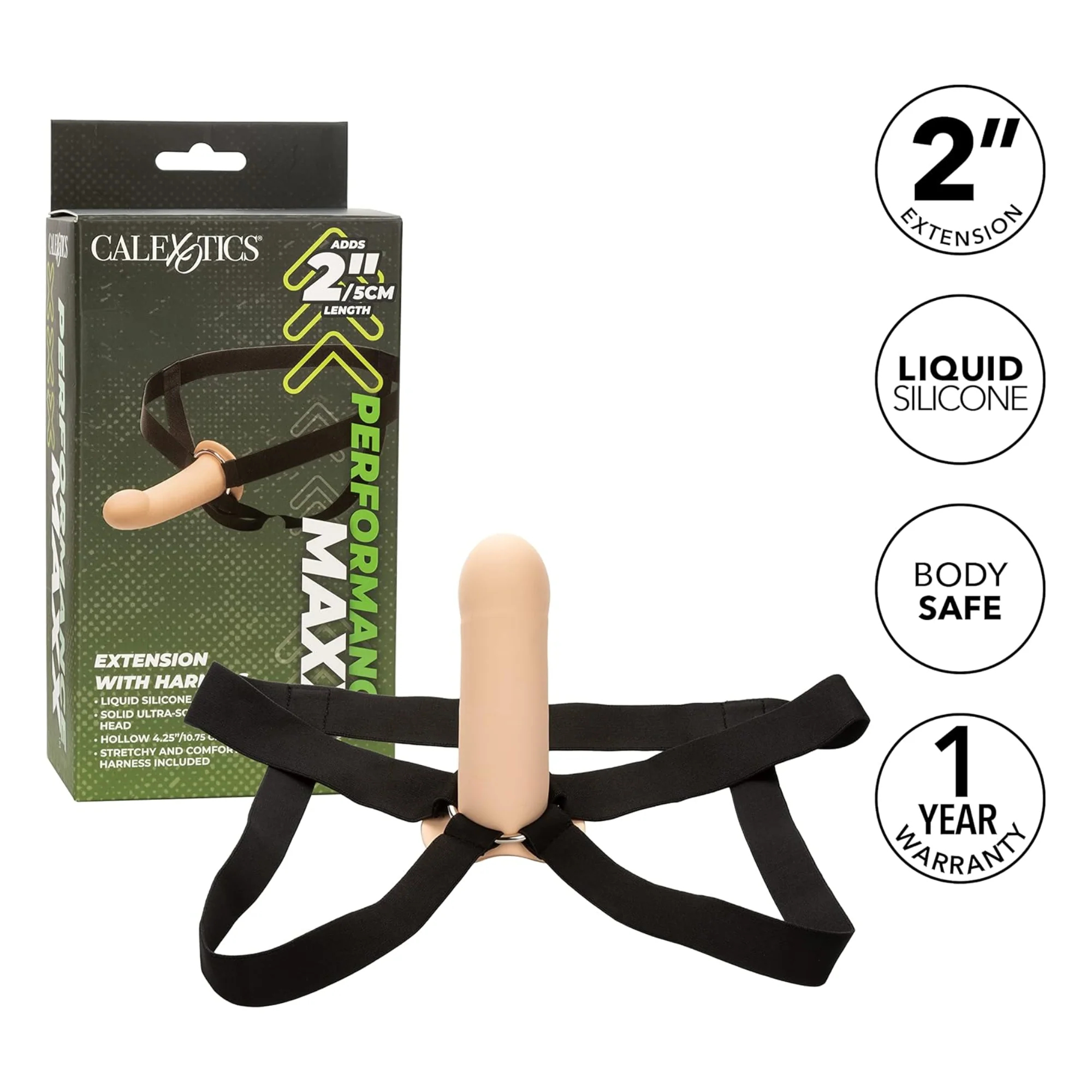 Performance Maxx Smooth Extension with Harness - Manage E.D. with 2 Extra Inches at the Tip! - Image 5
