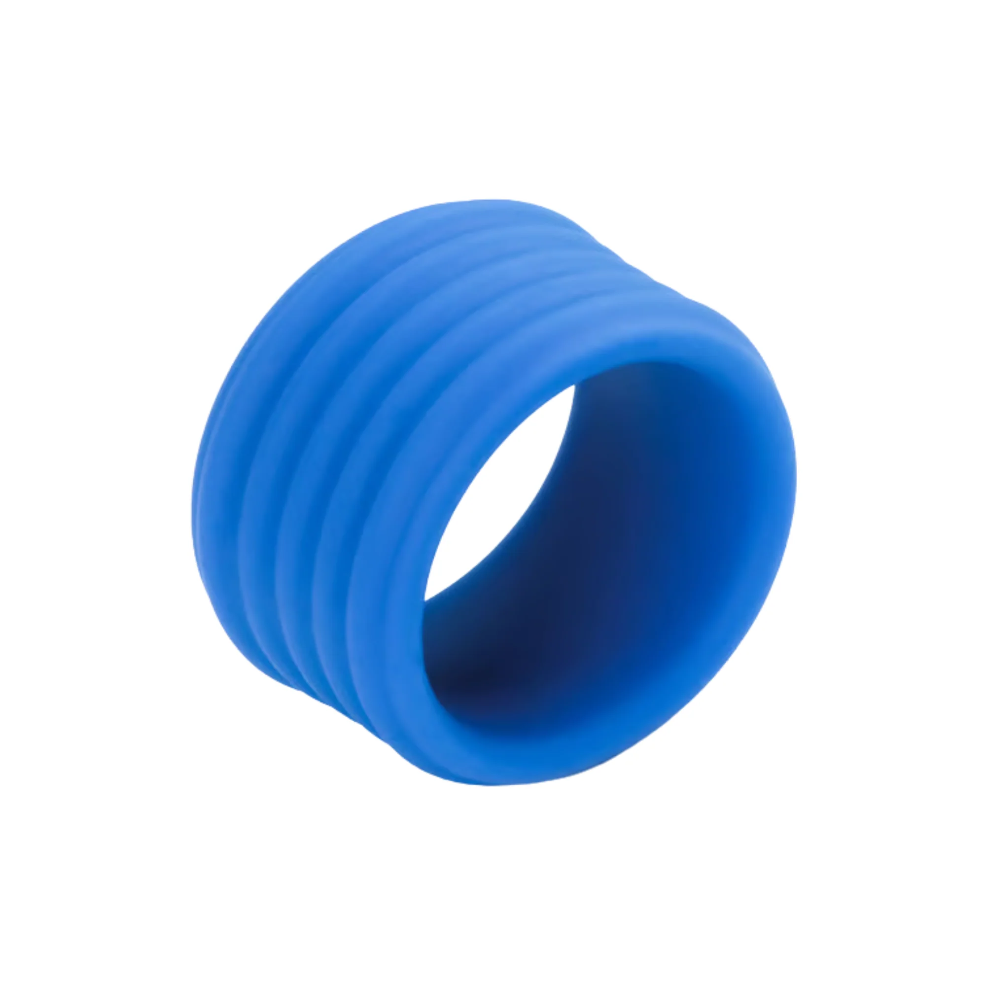 Pinnacle Ribbed Strong Grip Cock Ring - Try Stretching Around Your Balls For Amplified 'O's! - Image 2