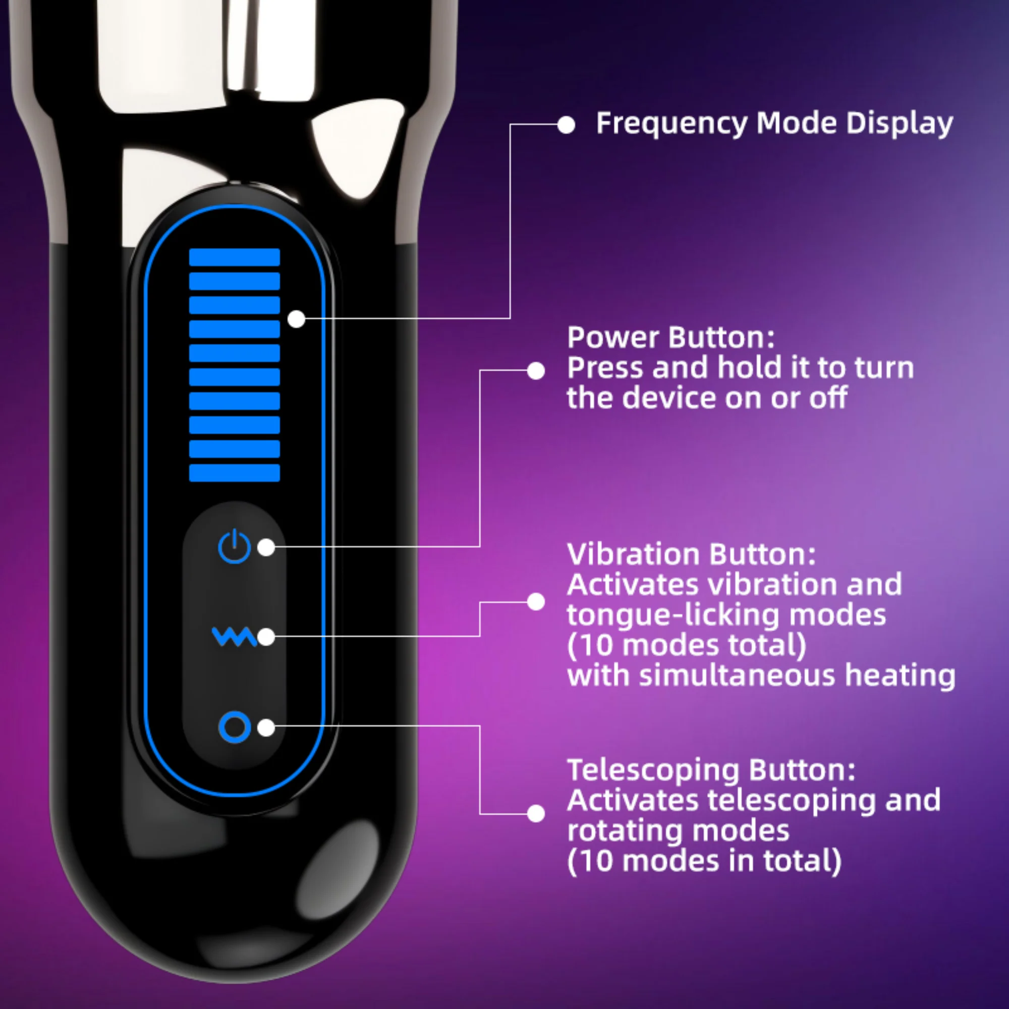 Automatic Vibrating Male Masturbator - Licks, Thrusts, & Rotates Around Your Shaft! - Image 7