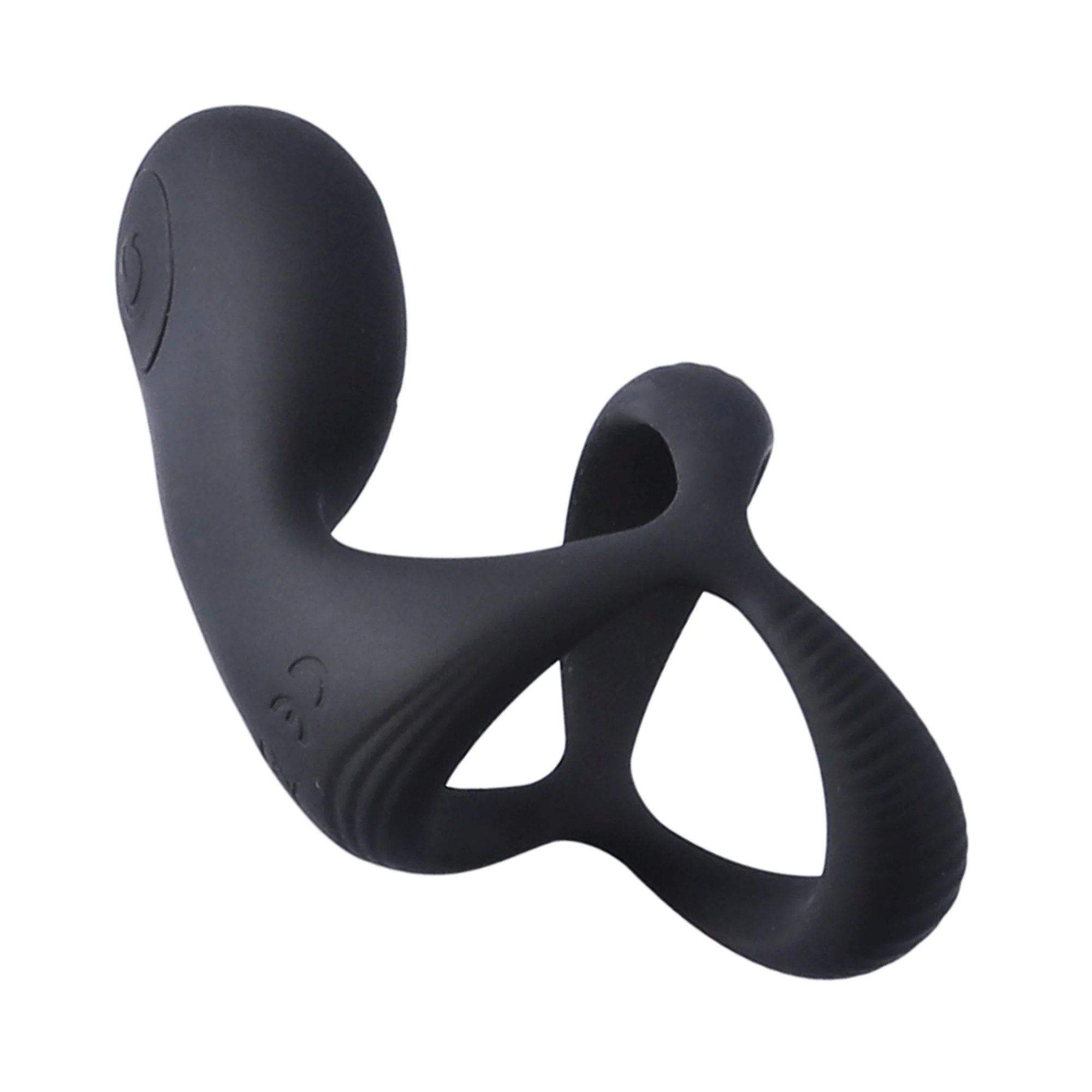 Double Cock Ring with Taint & Clit Stimulator - Strengthens Your O's! - Image 5