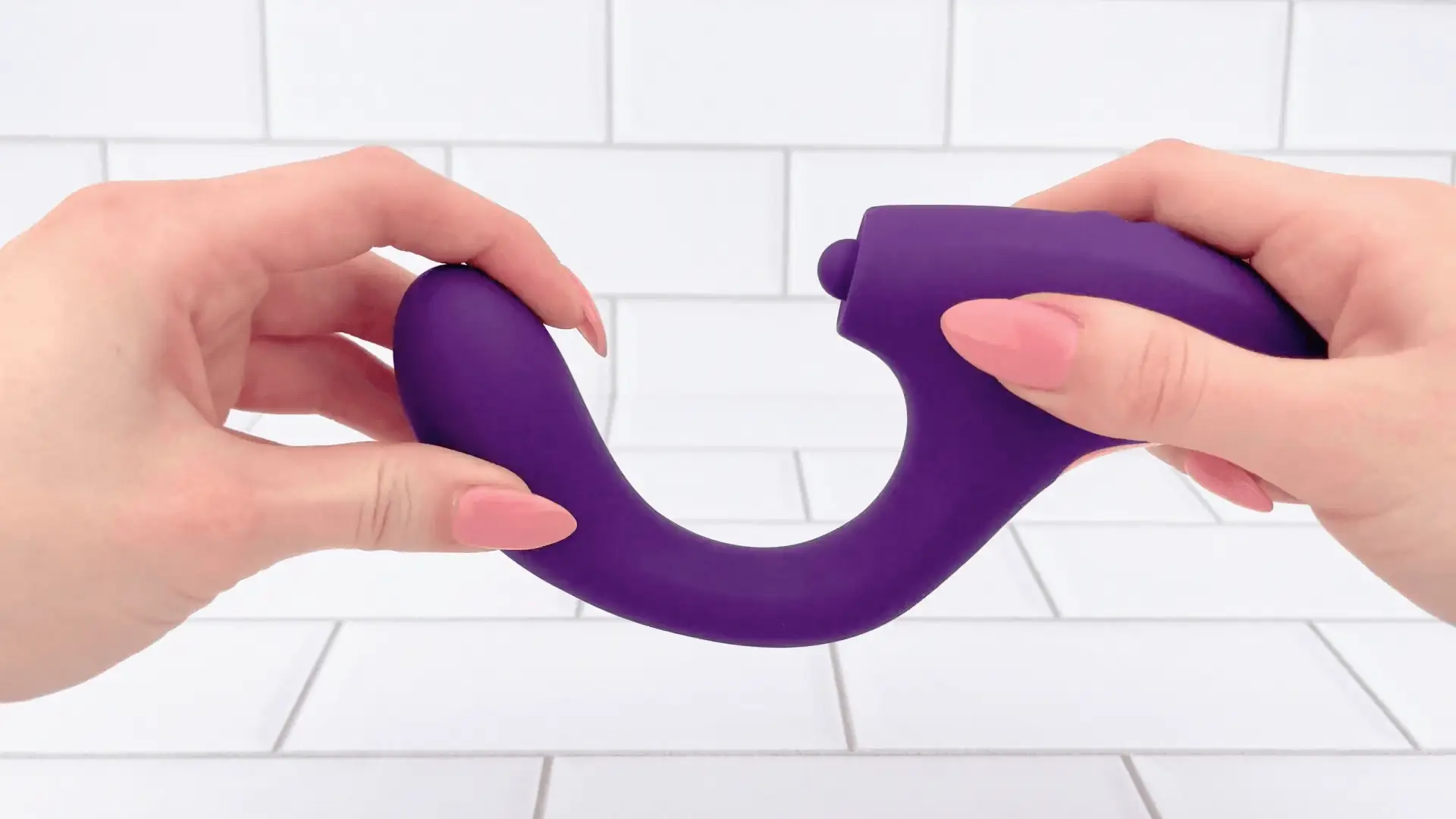 Curved G-Spot Dual Action Vibrator with Clit Tapper - Image 2
