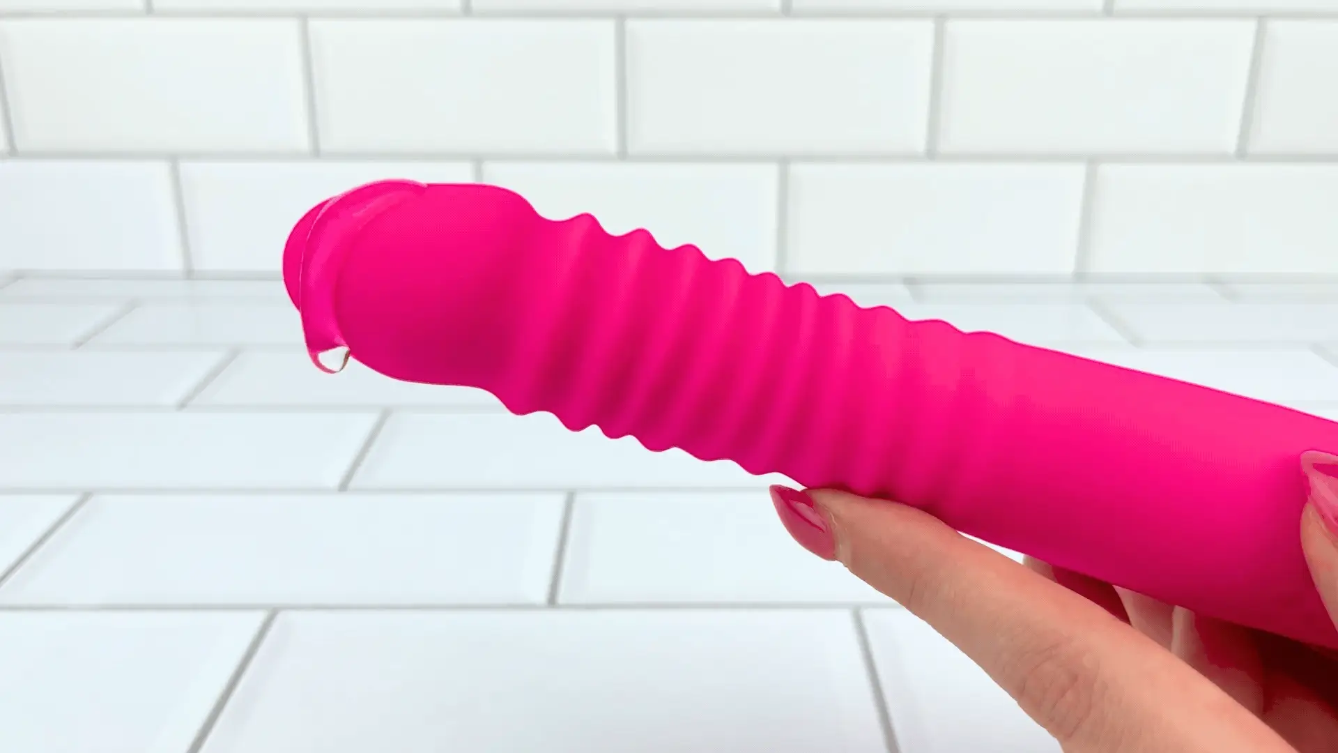 Thrusting and Vibrating Suction Cup Dildo - Easy, Deep, Hands-free O's! - Image 4