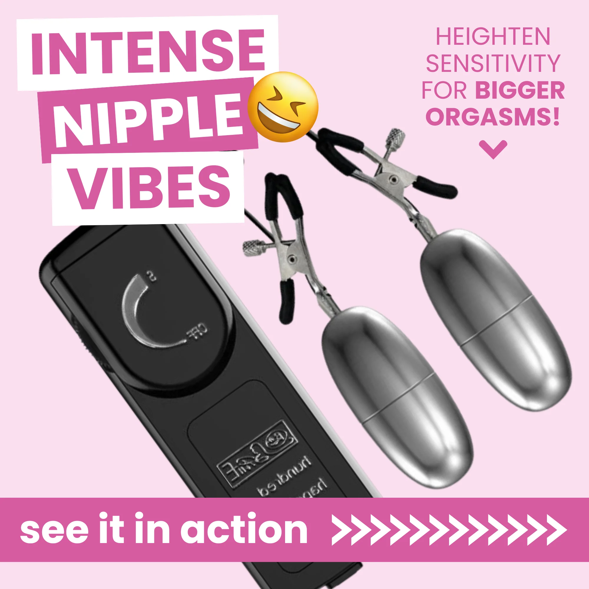Vibrating Power Bullet Nipple Clamps