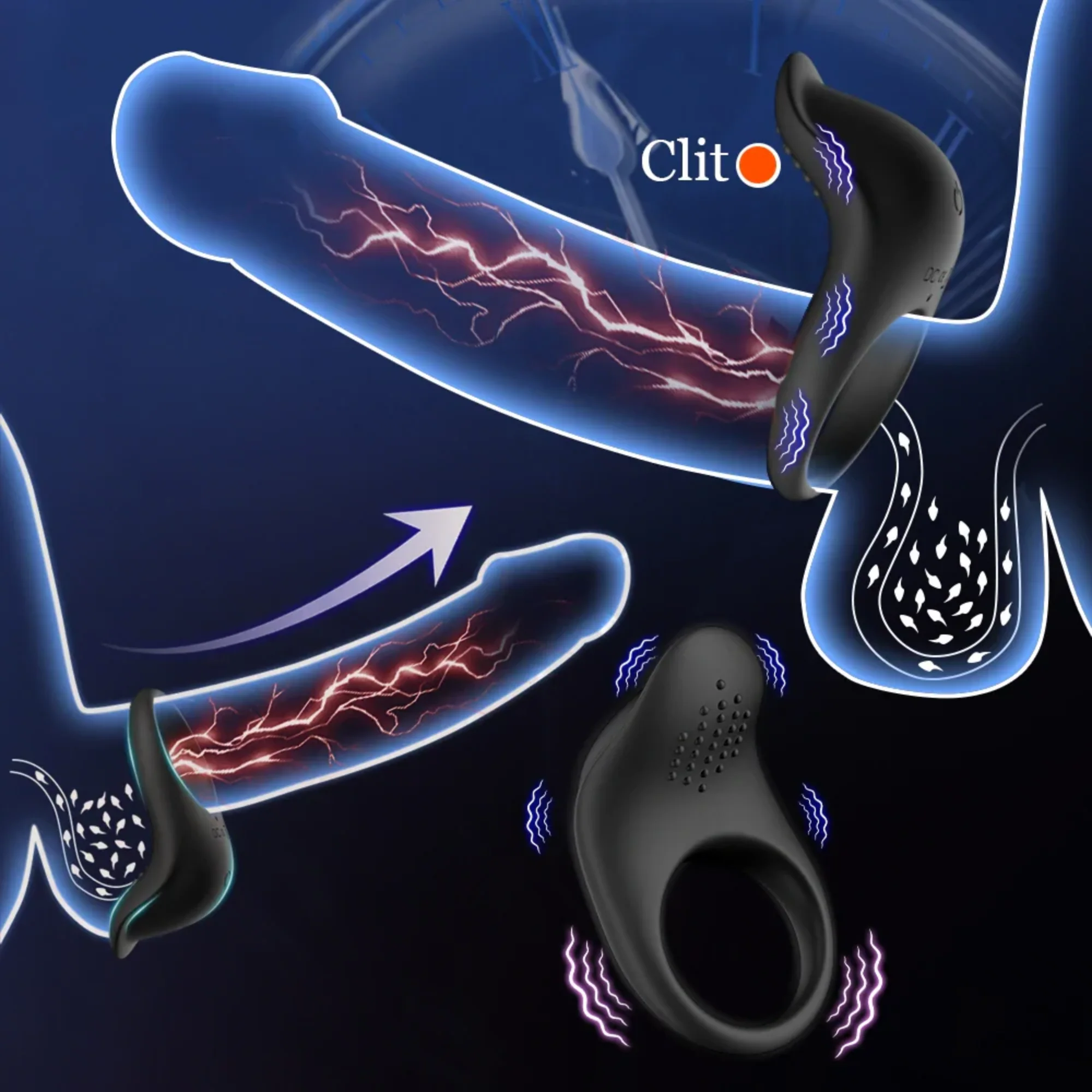 Silicone Vibrating Teasing Cock Ring - App Controlled Partner Vibes! - Image 6