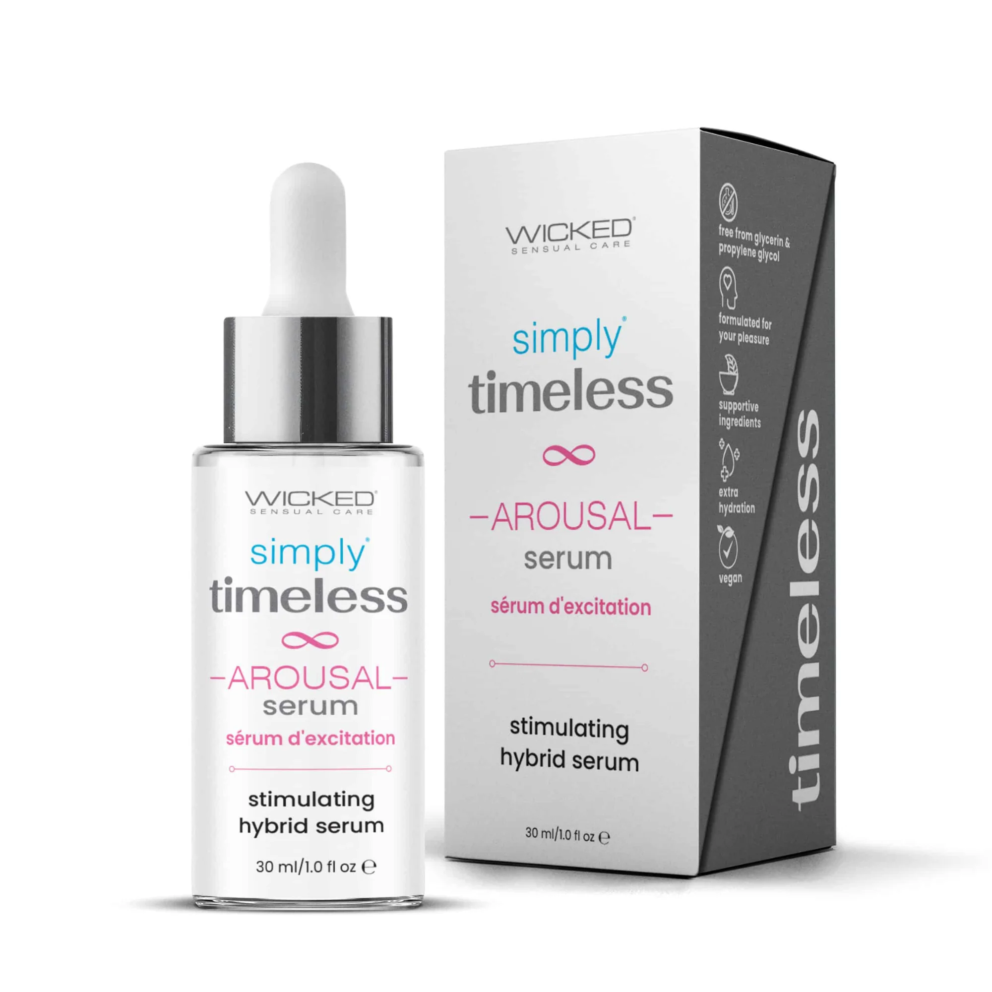 Wicked Simply Timeless Stimulating Hybrid Arousal Serum 1oz